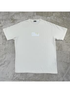 KITH Treats Ice Cream Day Box Logo Tee ‘Sandrift’ Men’s Size M - EUC